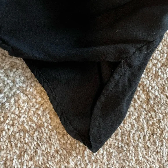 Black Maternity tank top with detail - Picture 6 of 8